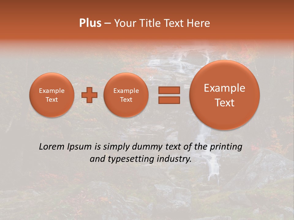 Postcard Scenic Maples PowerPoint Template