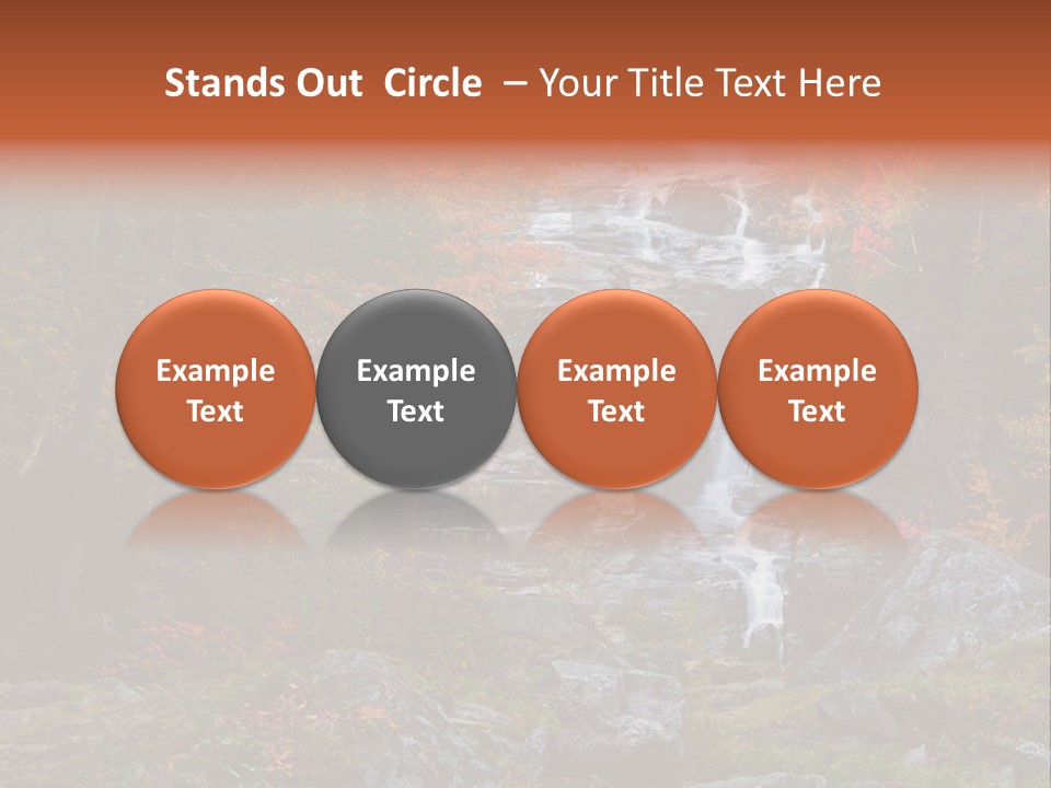 Postcard Scenic Maples PowerPoint Template