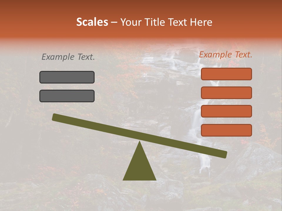 Postcard Scenic Maples PowerPoint Template