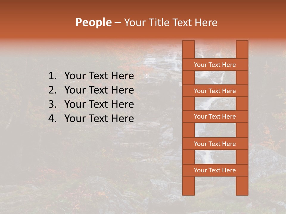 Postcard Scenic Maples PowerPoint Template