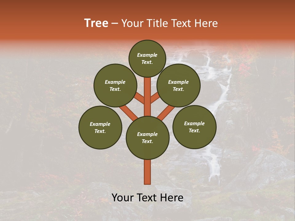 Postcard Scenic Maples PowerPoint Template