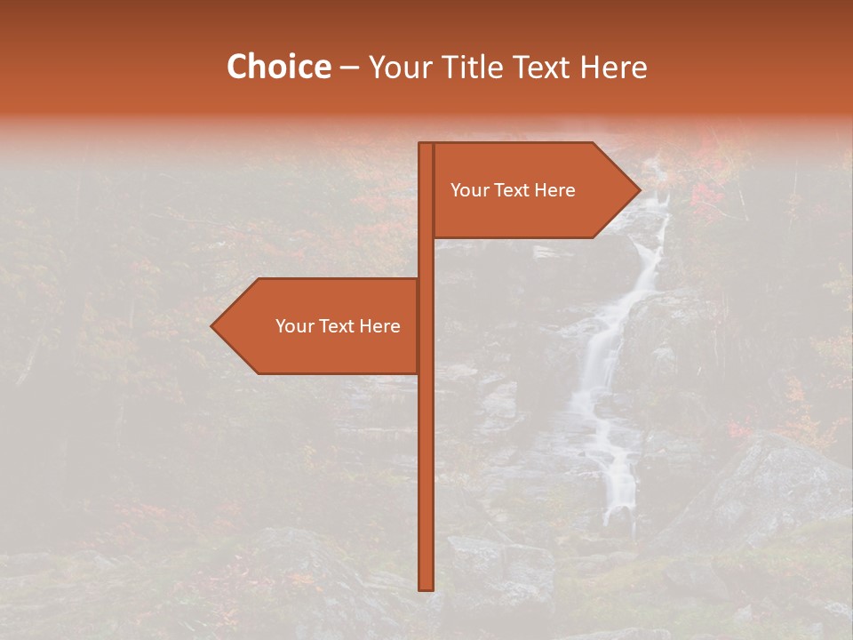 Postcard Scenic Maples PowerPoint Template