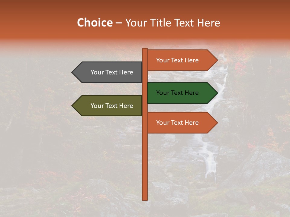 Postcard Scenic Maples PowerPoint Template