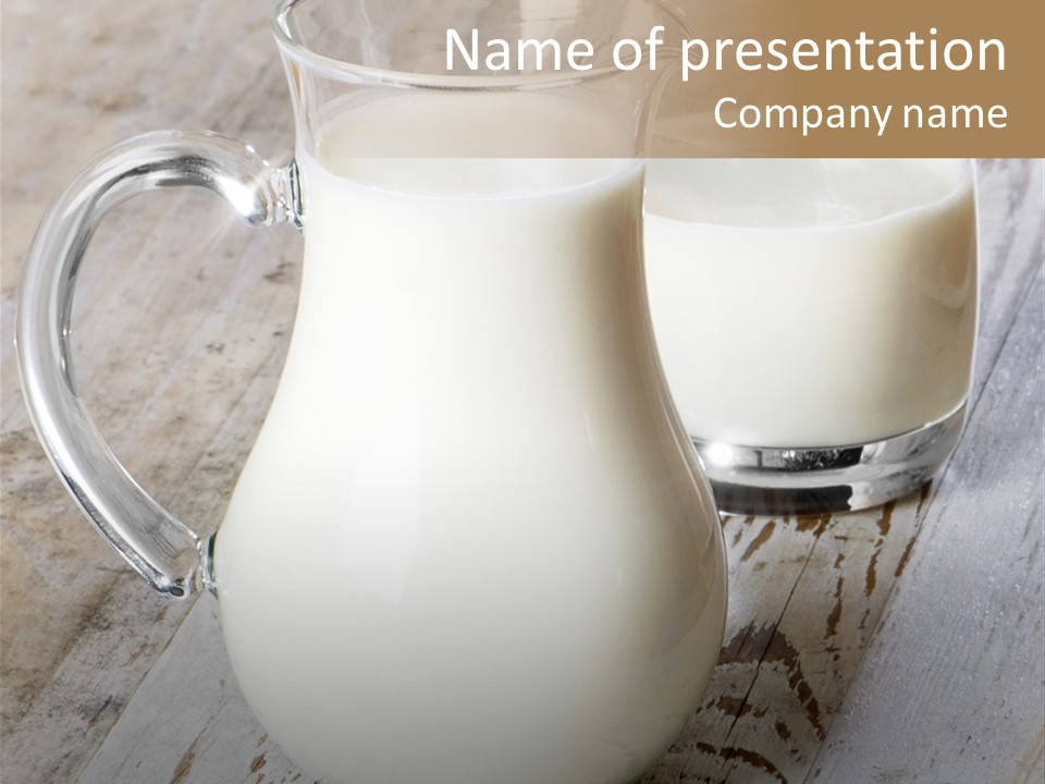 Dairy Nobody Milk PowerPoint Template