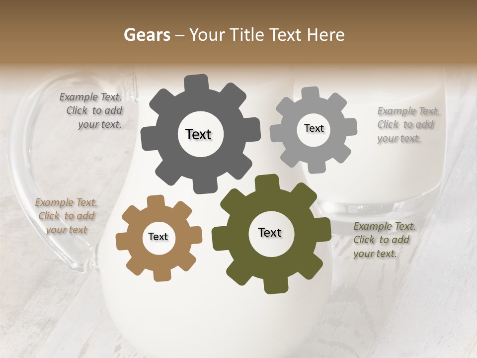 Dairy Nobody Milk PowerPoint Template