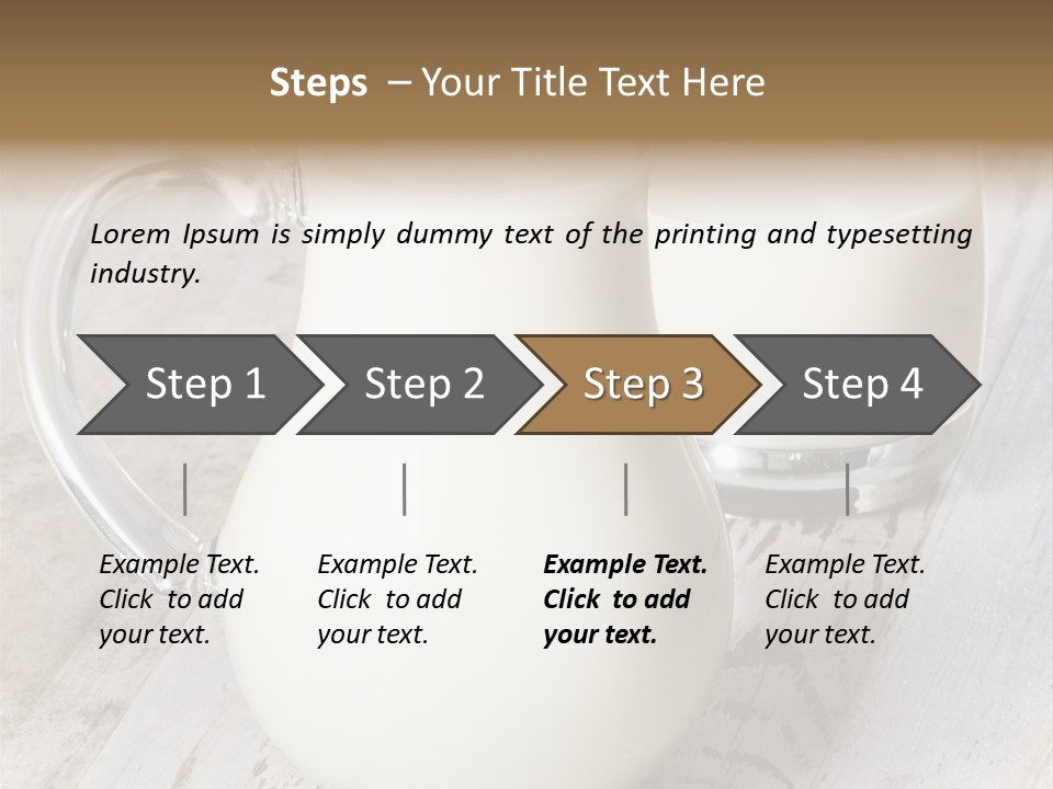 Dairy Nobody Milk PowerPoint Template
