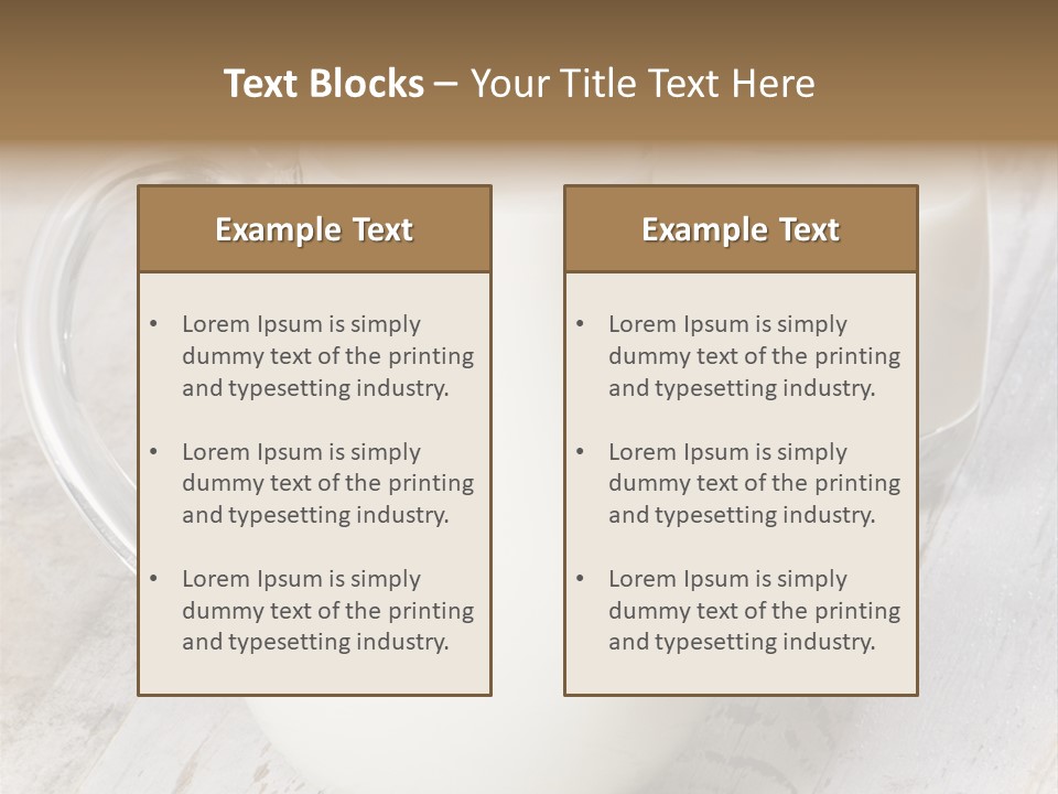 Dairy Nobody Milk PowerPoint Template