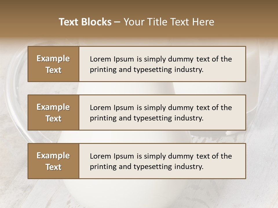 Dairy Nobody Milk PowerPoint Template