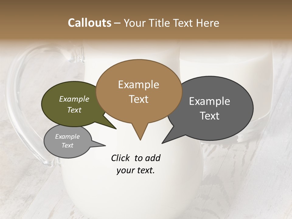 Dairy Nobody Milk PowerPoint Template