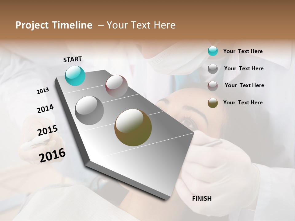 Happy Girl Woman PowerPoint Template