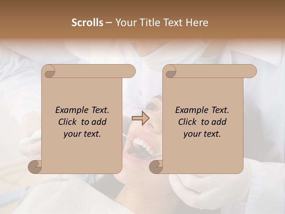 Happy Girl Woman PowerPoint Template