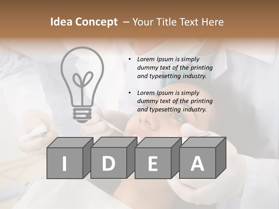 Happy Girl Woman PowerPoint Template