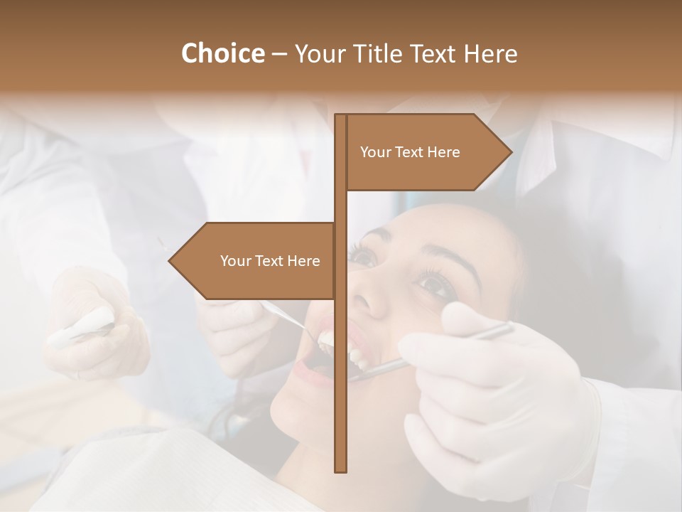 Happy Girl Woman PowerPoint Template