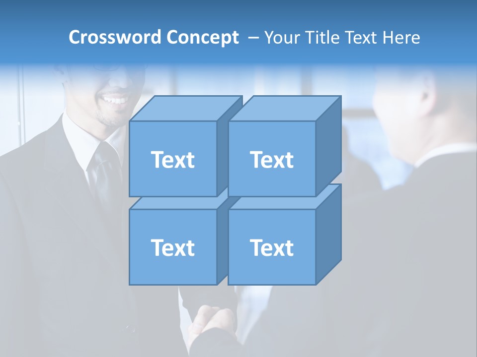 Service Businessman Man PowerPoint Template