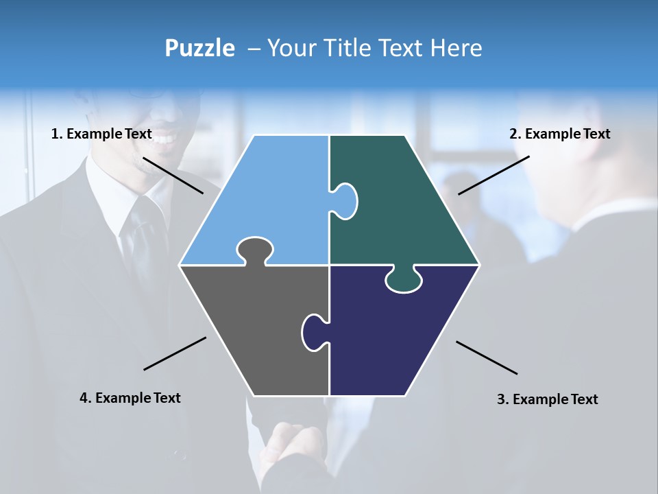 Service Businessman Man PowerPoint Template