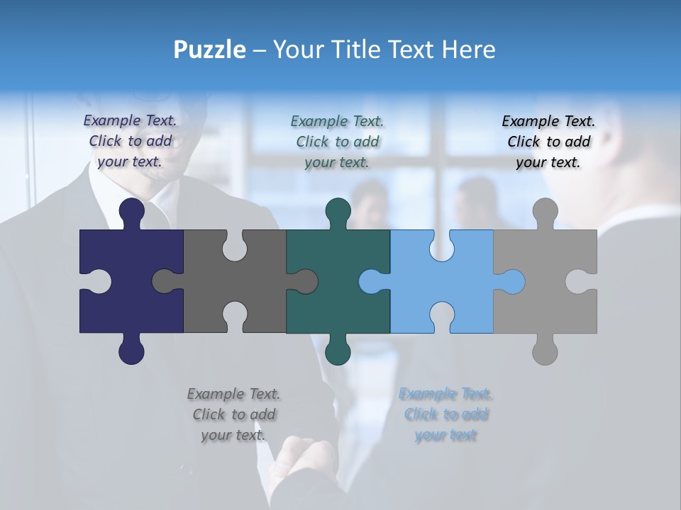 Service Businessman Man PowerPoint Template