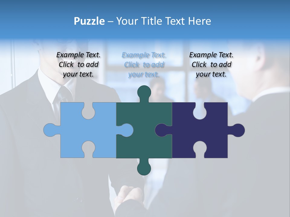 Service Businessman Man PowerPoint Template