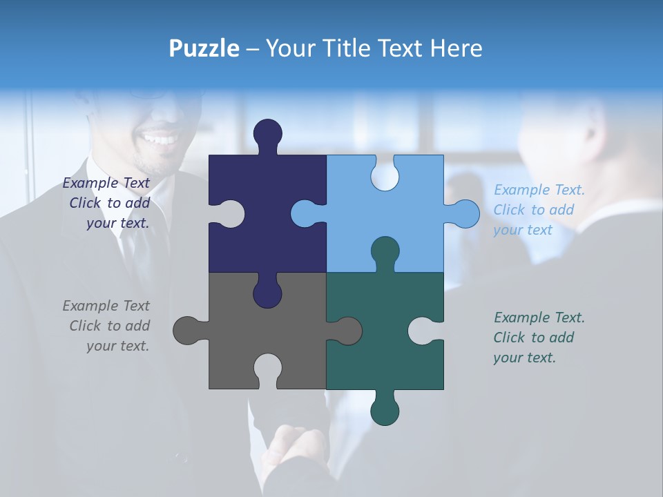 Service Businessman Man PowerPoint Template