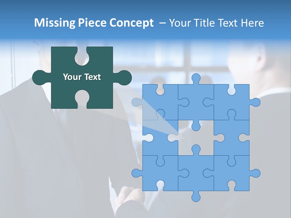 Service Businessman Man PowerPoint Template