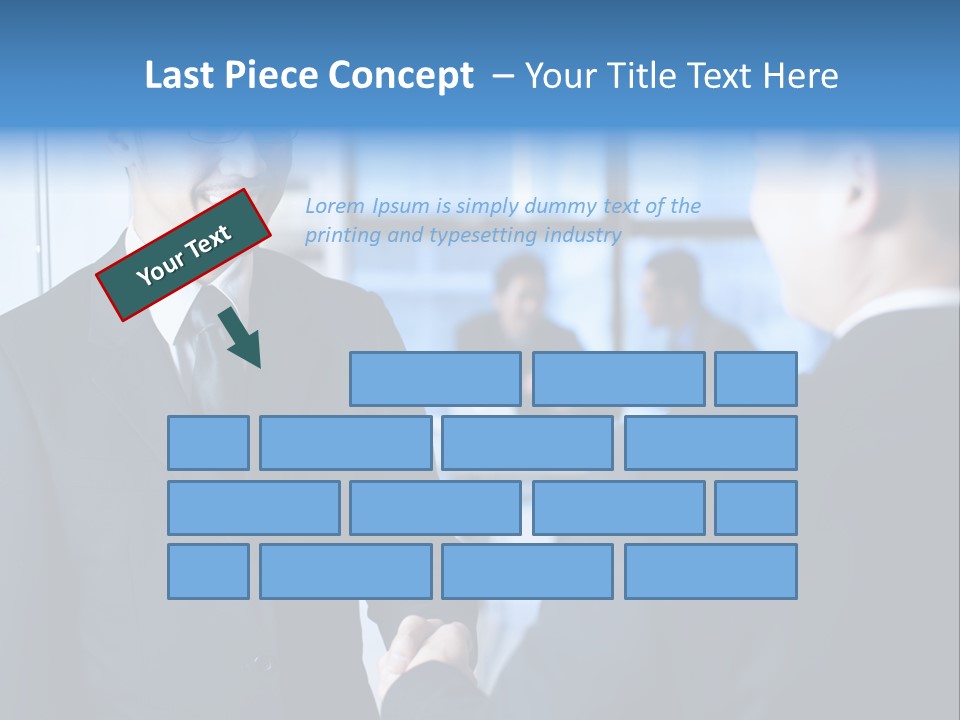 Service Businessman Man PowerPoint Template