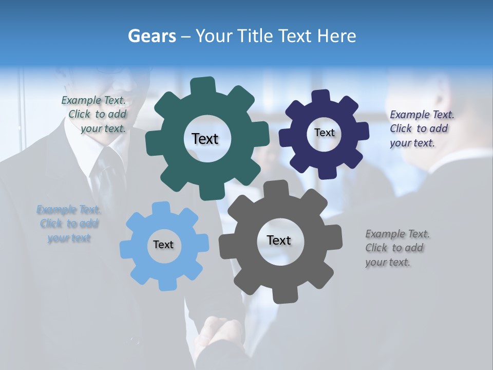 Service Businessman Man PowerPoint Template