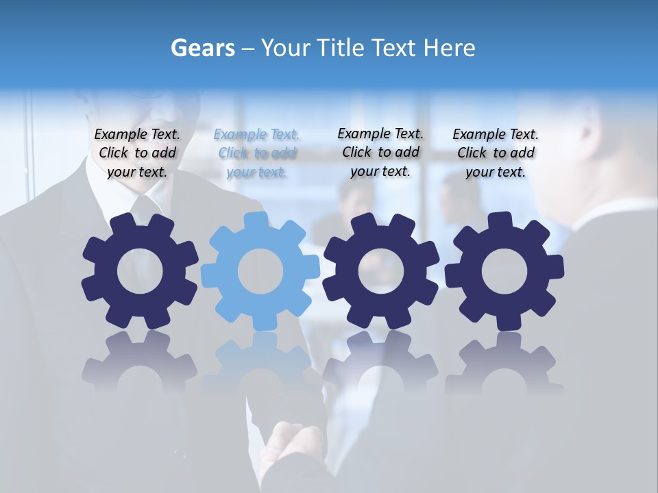 Service Businessman Man PowerPoint Template