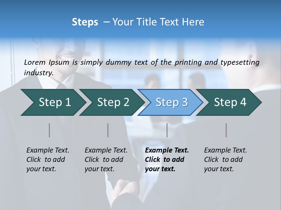 Service Businessman Man PowerPoint Template
