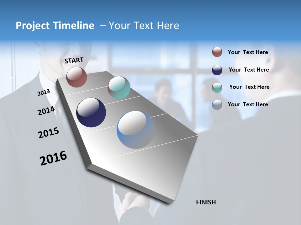Service Businessman Man PowerPoint Template