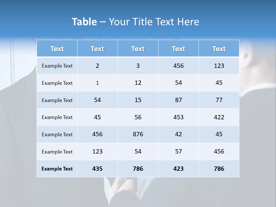 Service Businessman Man PowerPoint Template