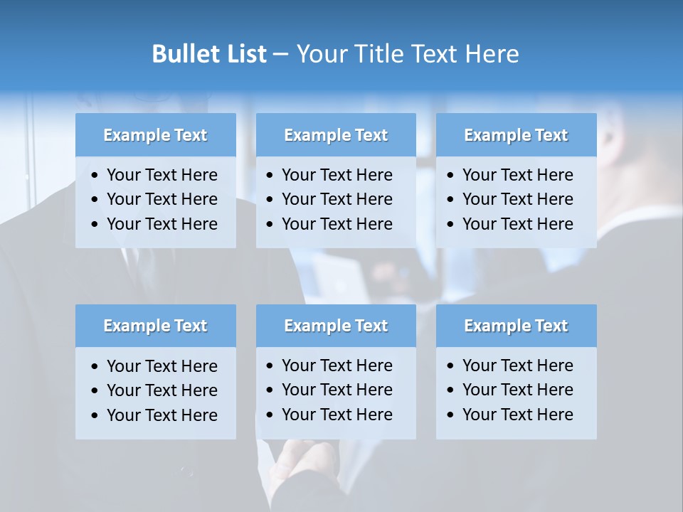 Service Businessman Man PowerPoint Template