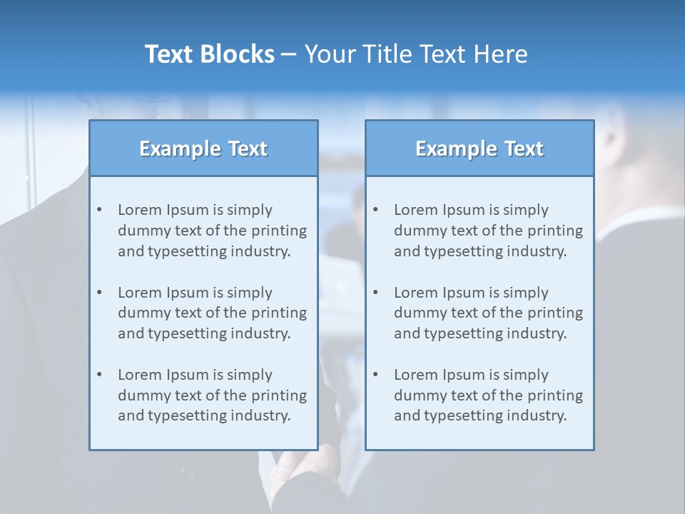 Service Businessman Man PowerPoint Template