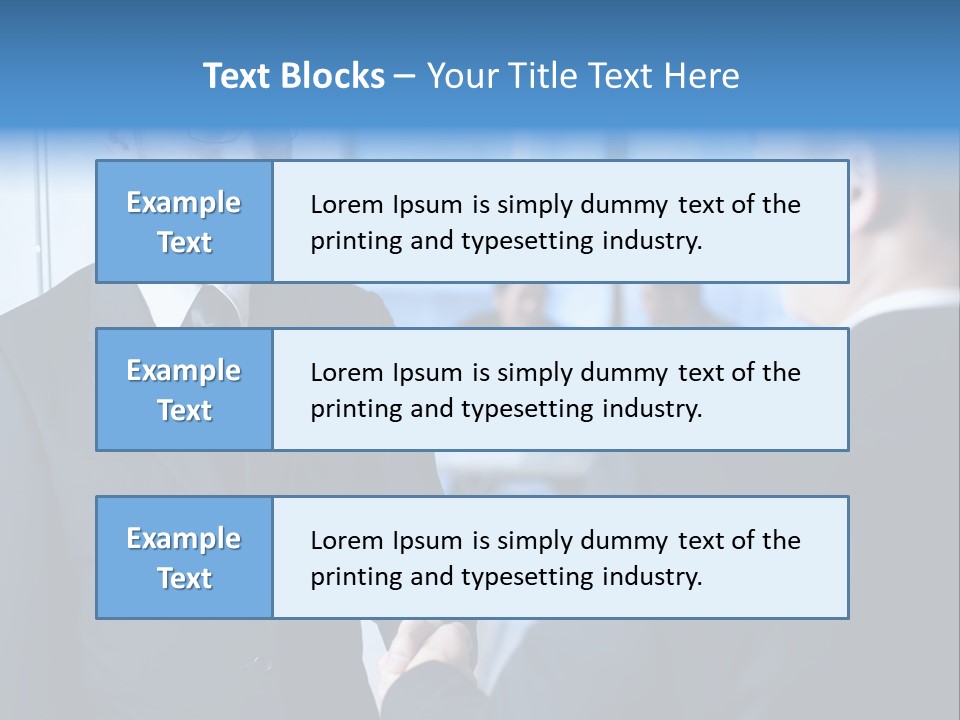 Service Businessman Man PowerPoint Template