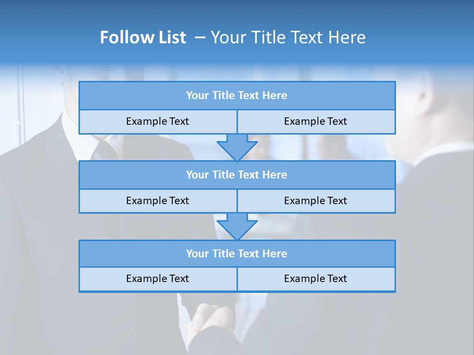 Service Businessman Man PowerPoint Template