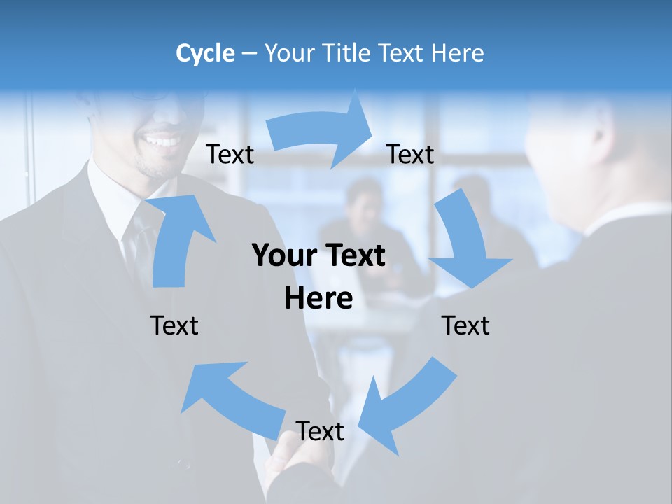 Service Businessman Man PowerPoint Template