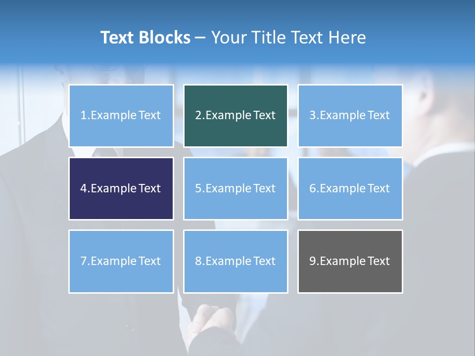 Service Businessman Man PowerPoint Template