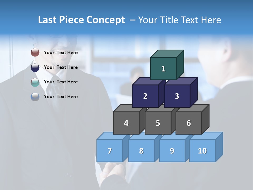 Service Businessman Man PowerPoint Template