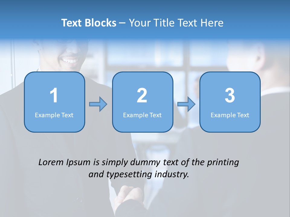 Service Businessman Man PowerPoint Template