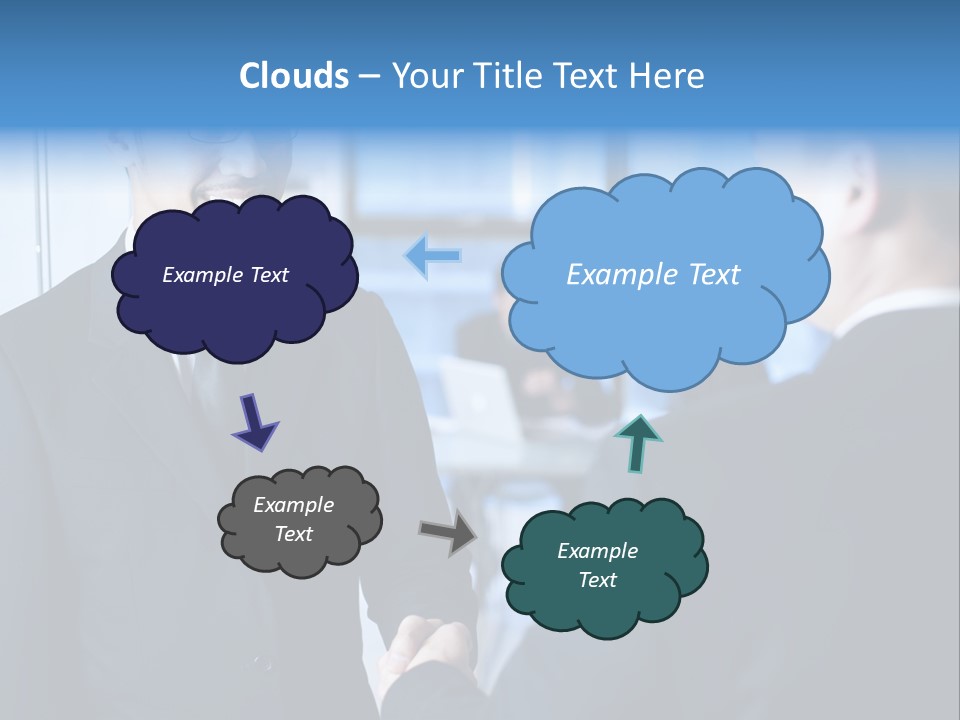 Service Businessman Man PowerPoint Template