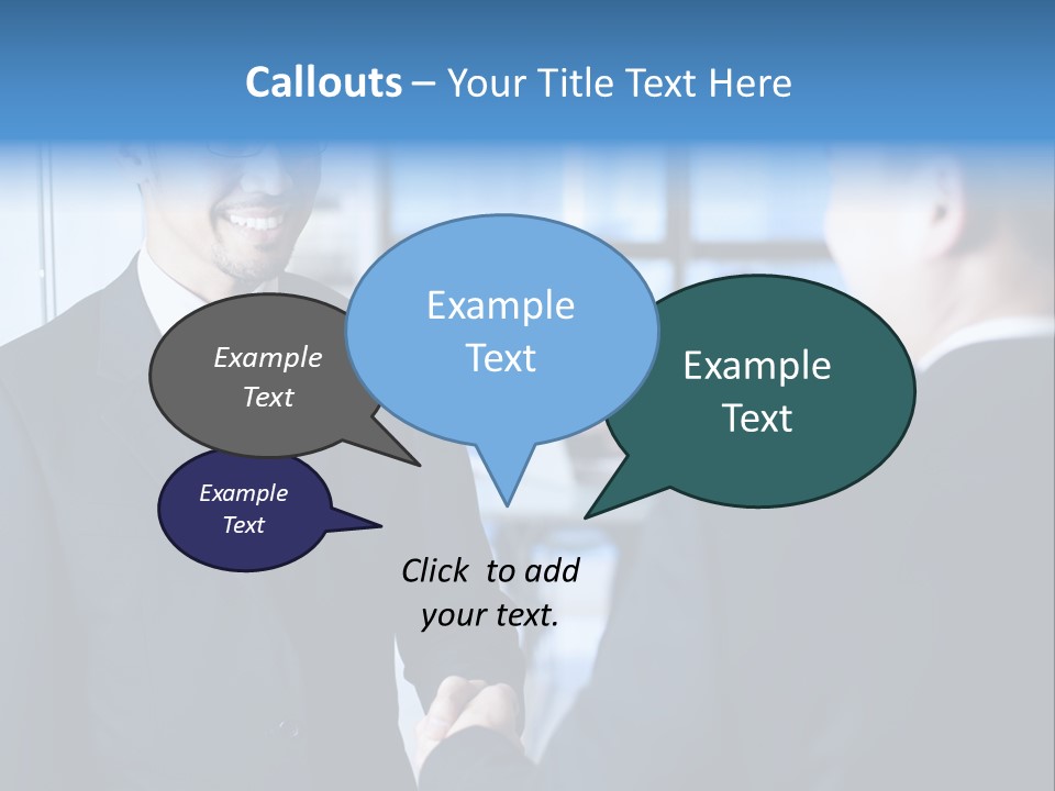Service Businessman Man PowerPoint Template