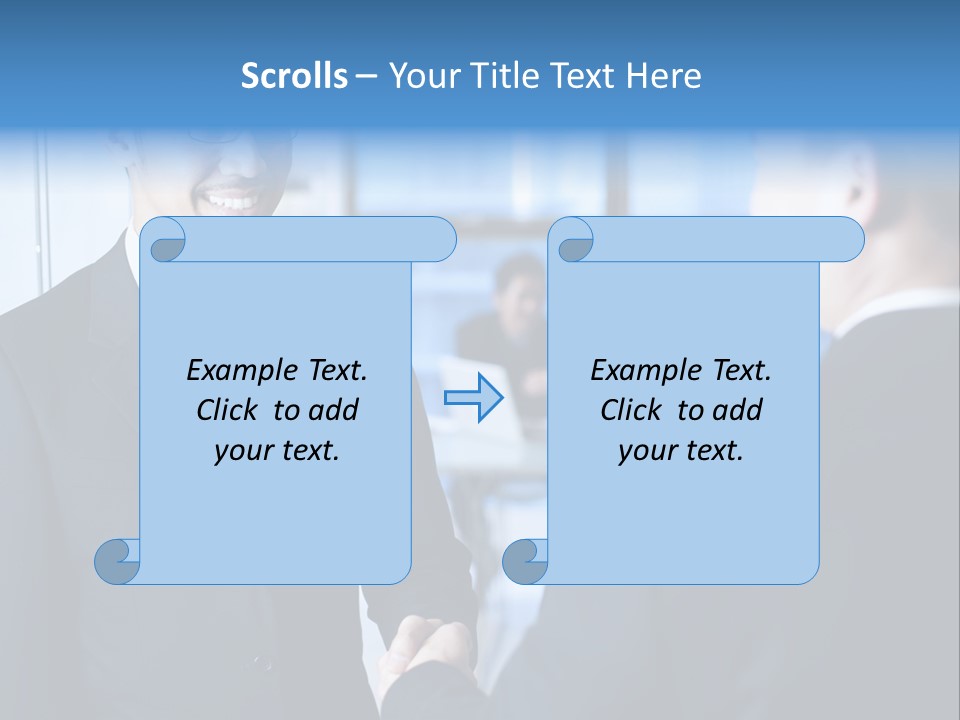 Service Businessman Man PowerPoint Template