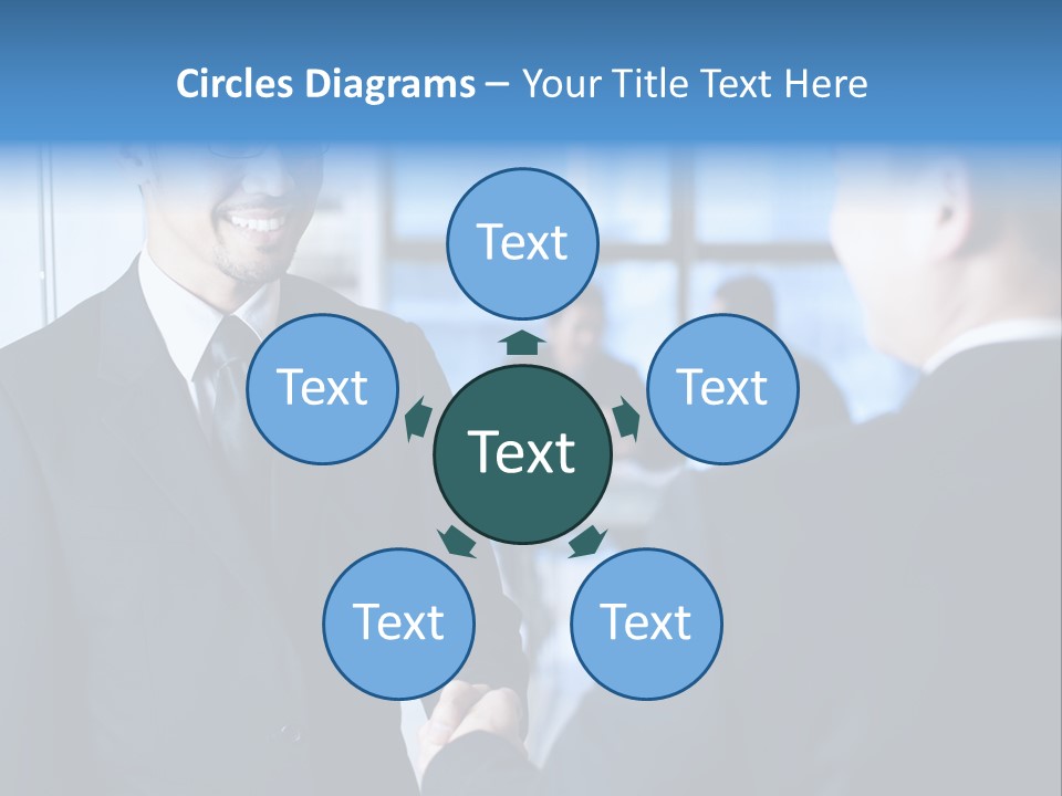 Service Businessman Man PowerPoint Template