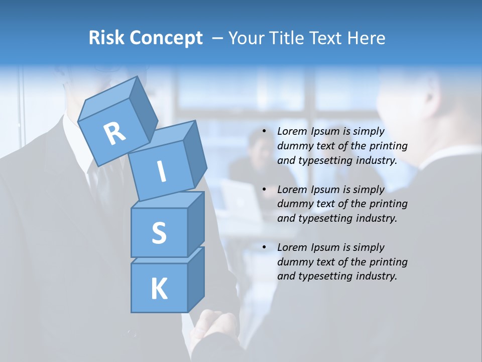 Service Businessman Man PowerPoint Template