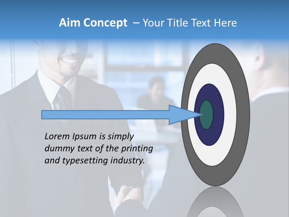 Service Businessman Man PowerPoint Template