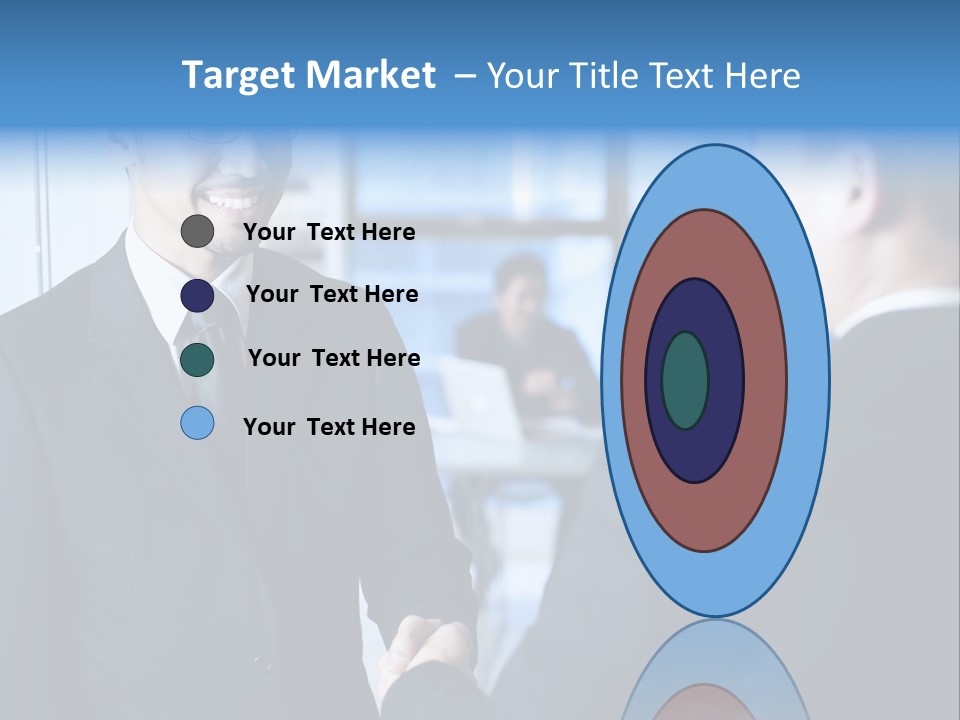 Service Businessman Man PowerPoint Template