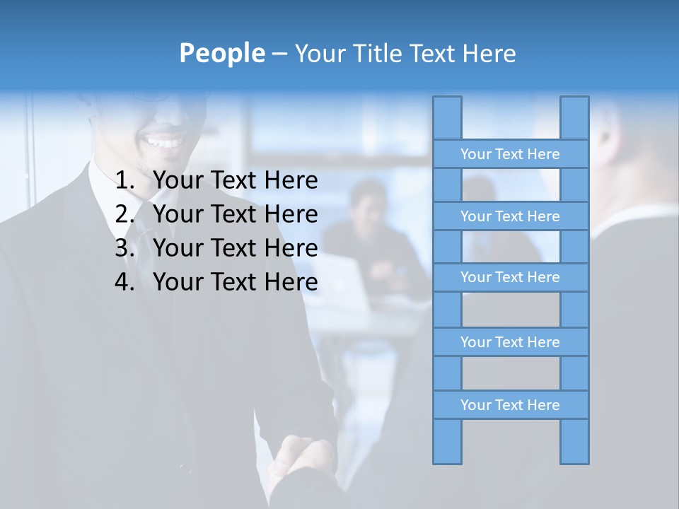 Service Businessman Man PowerPoint Template