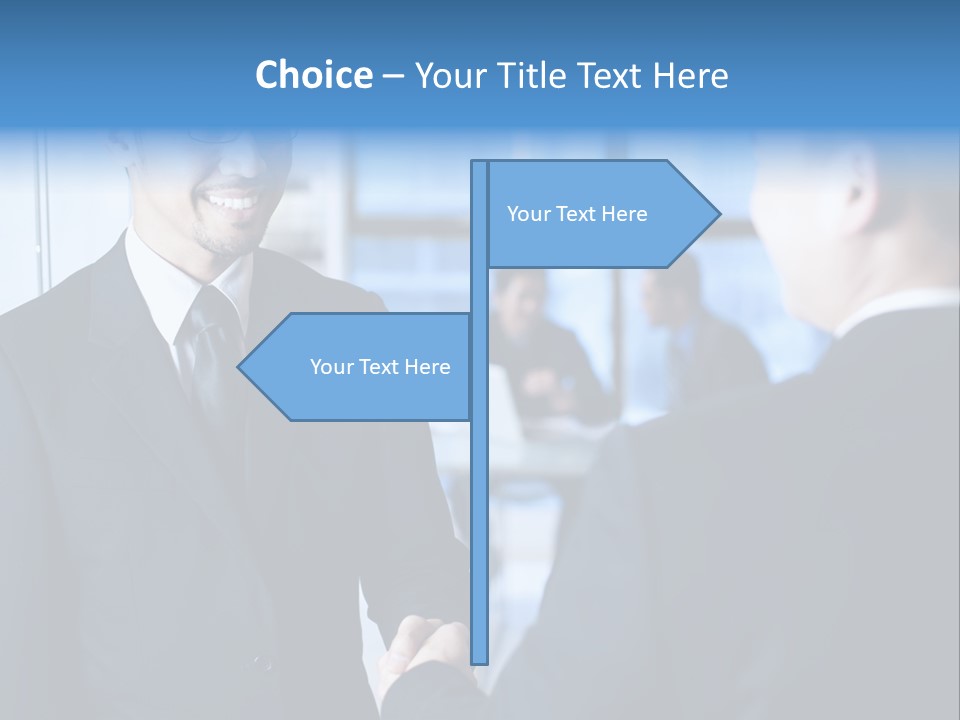 Service Businessman Man PowerPoint Template