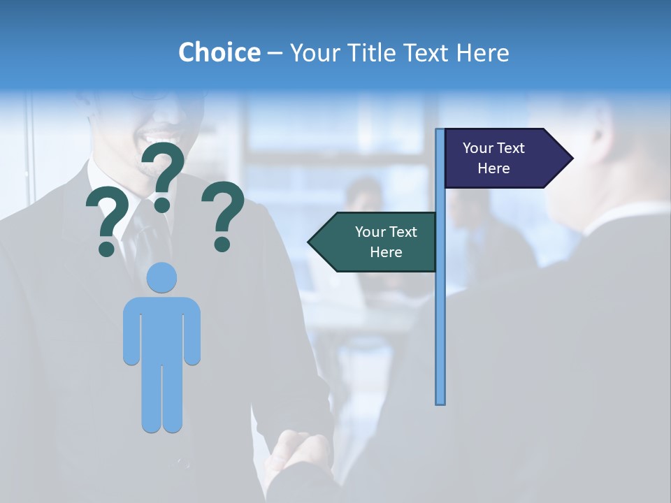 Service Businessman Man PowerPoint Template