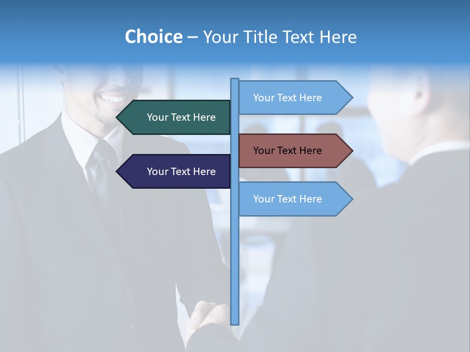 Service Businessman Man PowerPoint Template