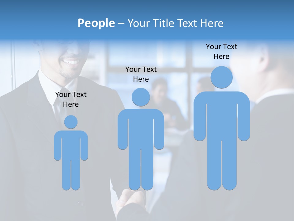 Service Businessman Man PowerPoint Template