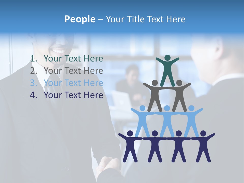 Service Businessman Man PowerPoint Template